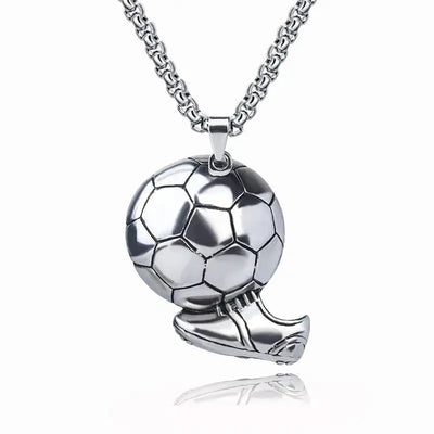 Soccer Shoe Pendant Necklace for Men